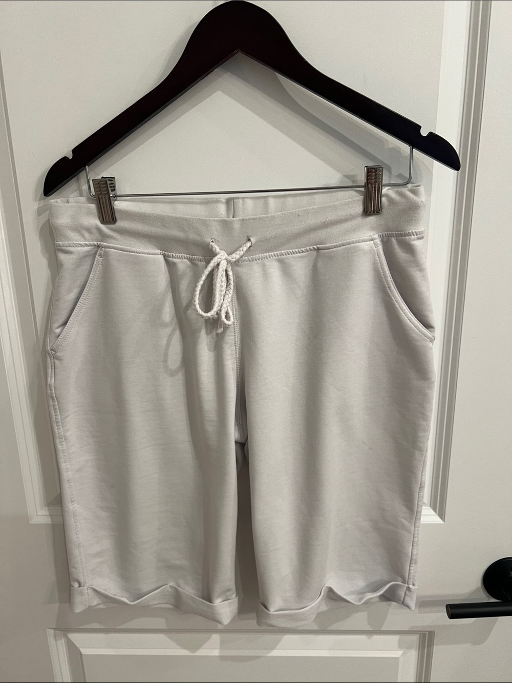 Brisa’s Off White Drawstring Sweat Shorts